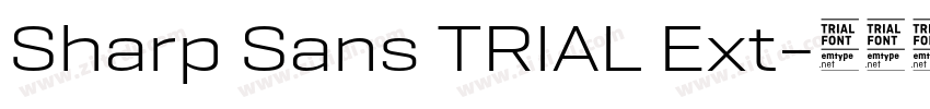 Sharp Sans TRIAL Ext字体转换